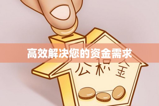 安乡高效解决您的资金需求